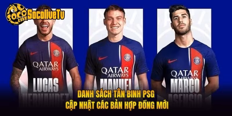 Danh Sách Tân Binh PSG - Cập Nhật Các Bản Hợp Đồng Mới