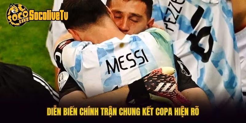 Diễn biến chính trận chung kết Copa hiện rõ