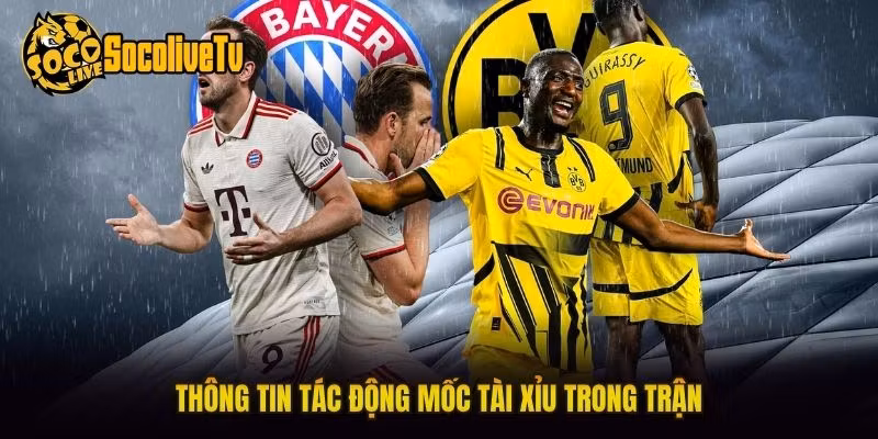 Thông tin tác động mốc tài xỉu trong trận